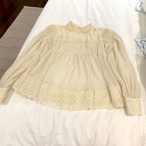 Ann Taylor sheer blouse, size S